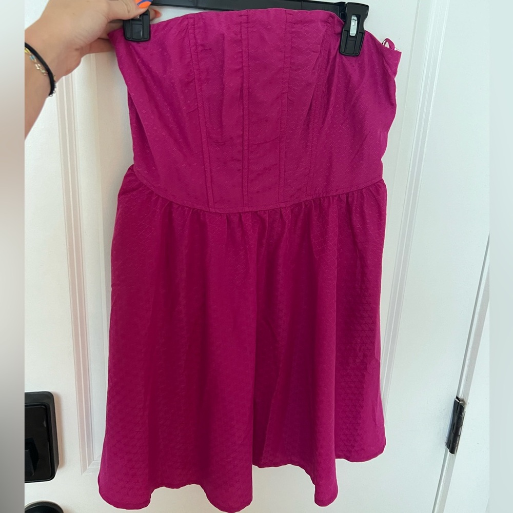 Pink Strapless Dress